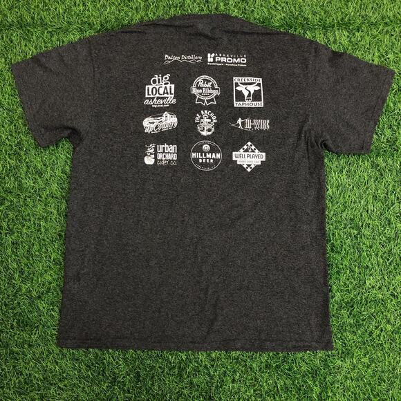 Grey Asheville Sports and Social Club Bear Graphic Tee - Picture 2 of 4